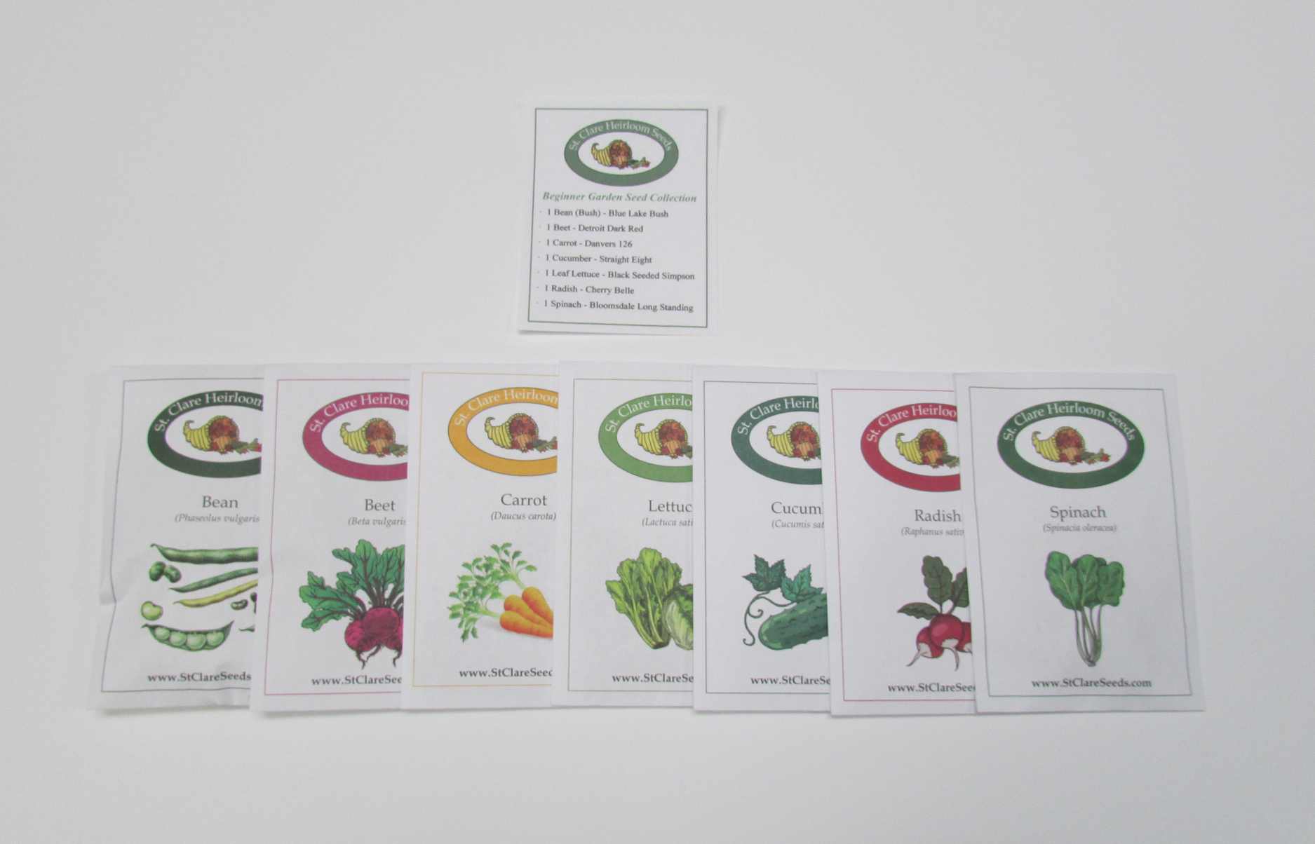 "Beginner Vegetable Garden Seed Collection – St. Clare Heirloom Seeds"